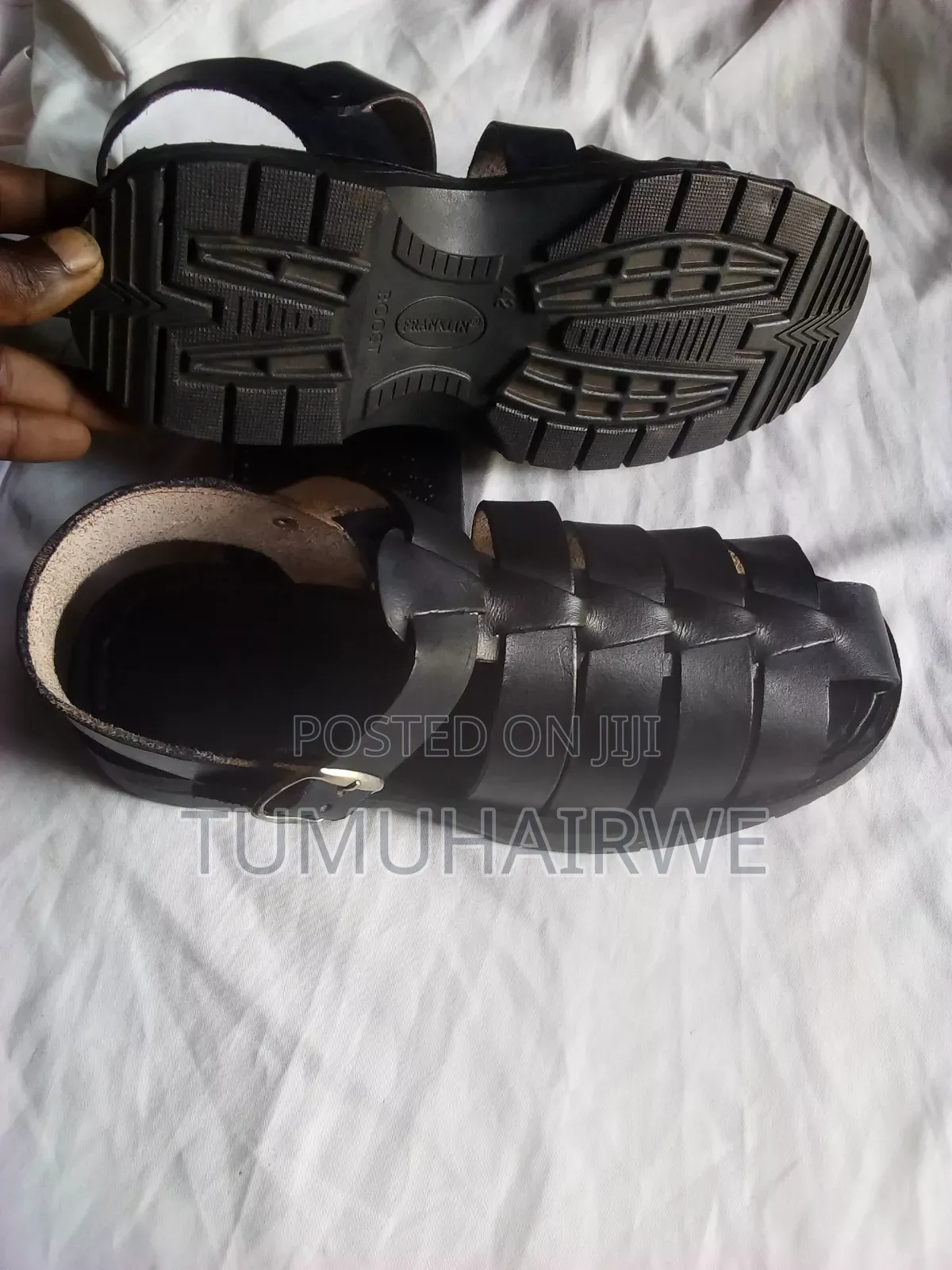 Men's Leather Flats Sandals