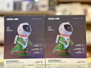 Green Lion Astronaut Night Light Projector 360° Galaxy Projection