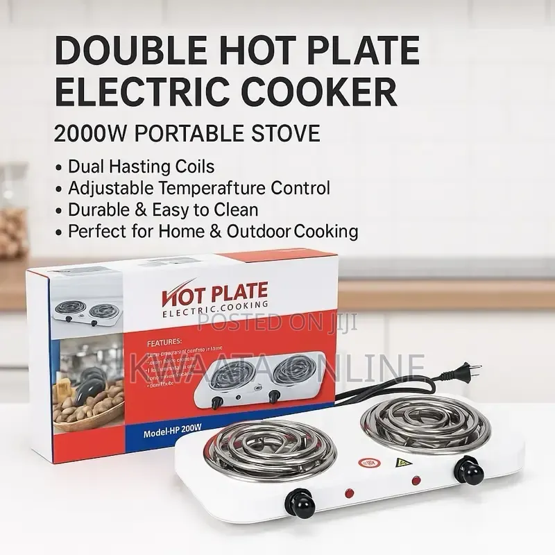 Double Electric Burner Hot Plate Coil Cooking Stove/Heater