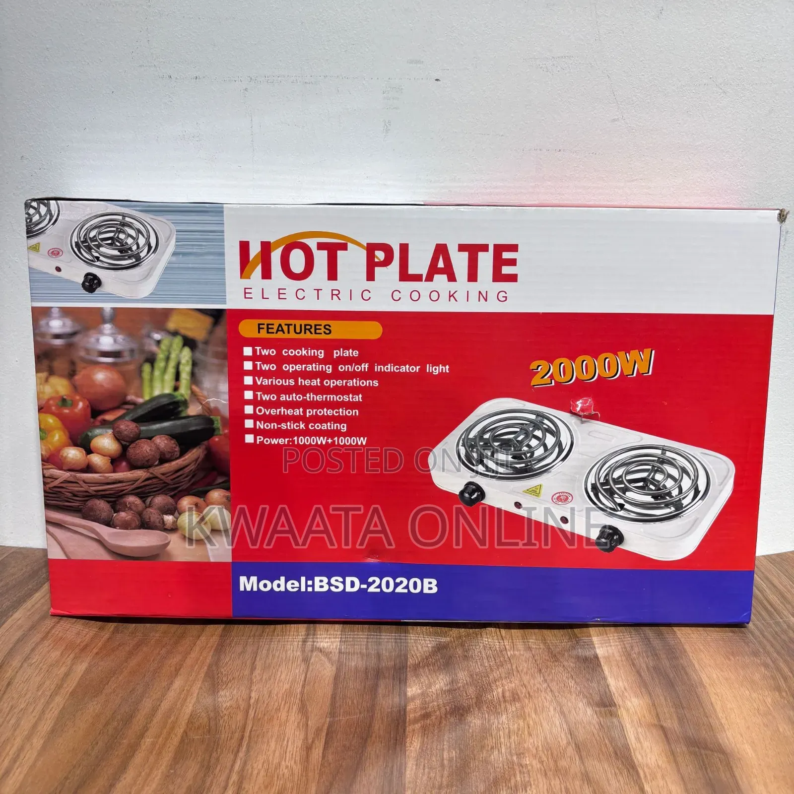 Double Electric Burner Hot Plate Coil Cooking Stove/Heater