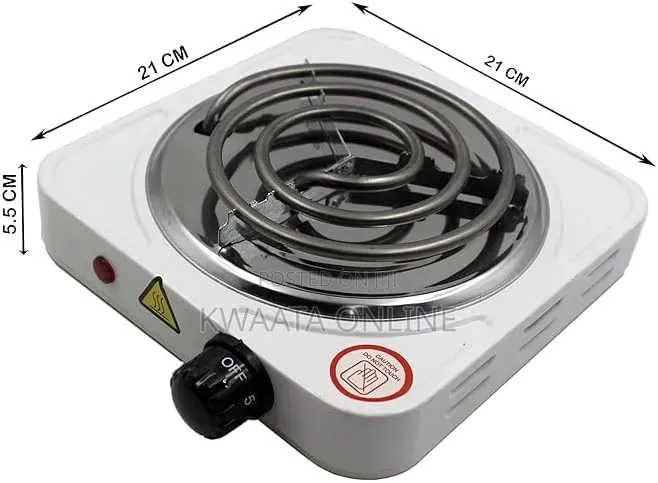 Electric Hot Plate Single Coil Burner Spiral Stove-1000w