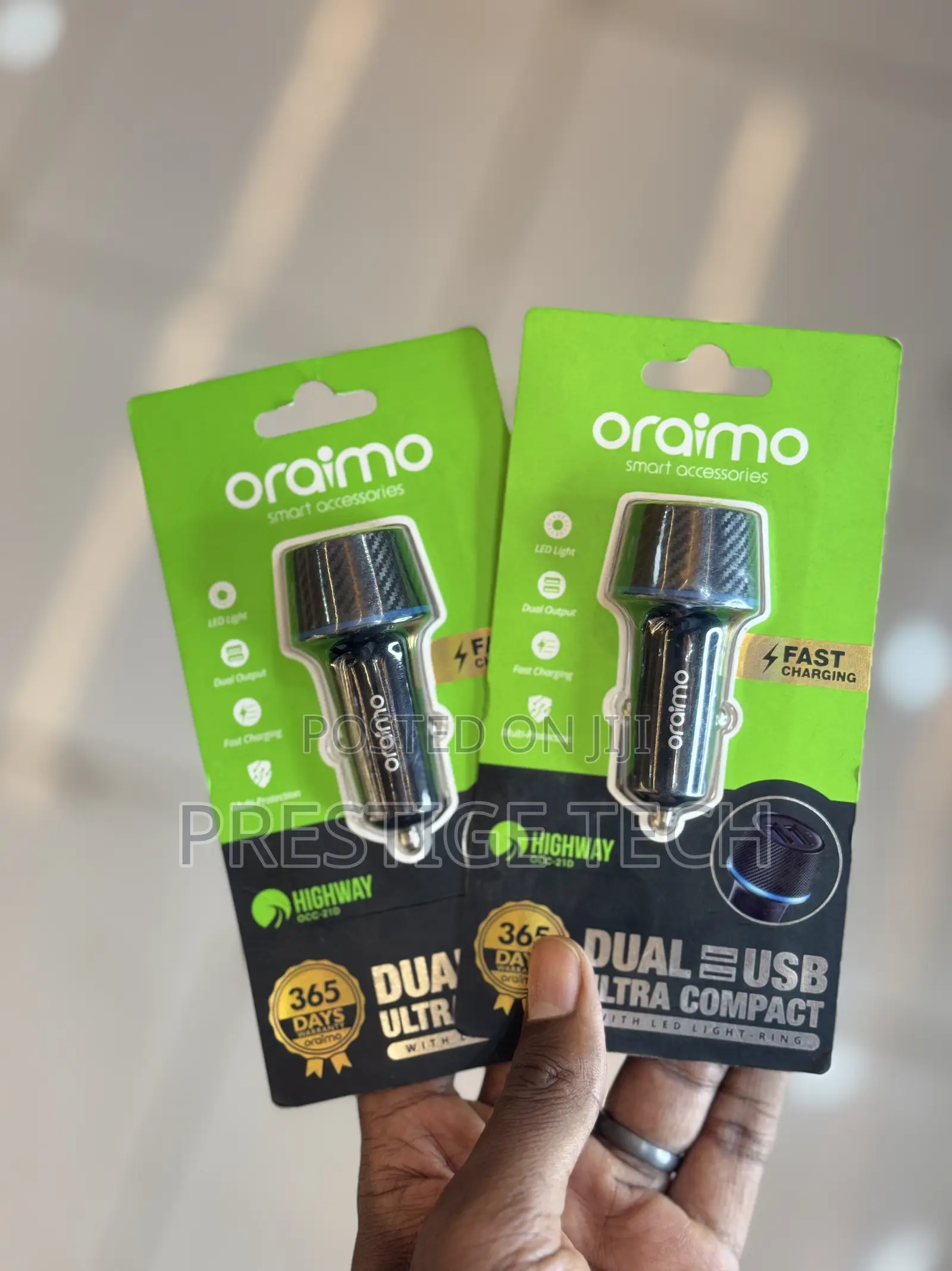 Oraimo Dual Usb Car Charger Led Light