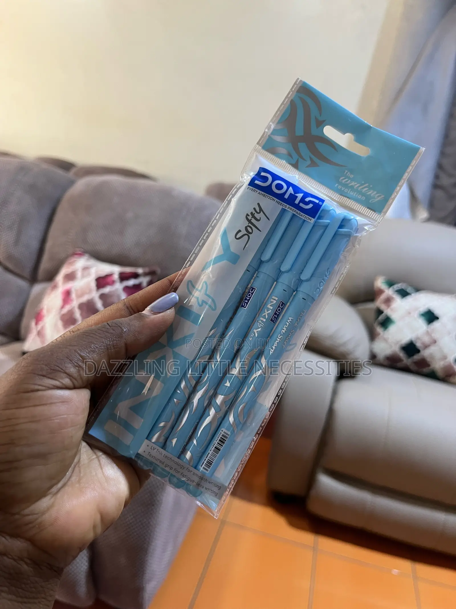 Doms Inxify Softy Pens (Pack of 5) - Blue