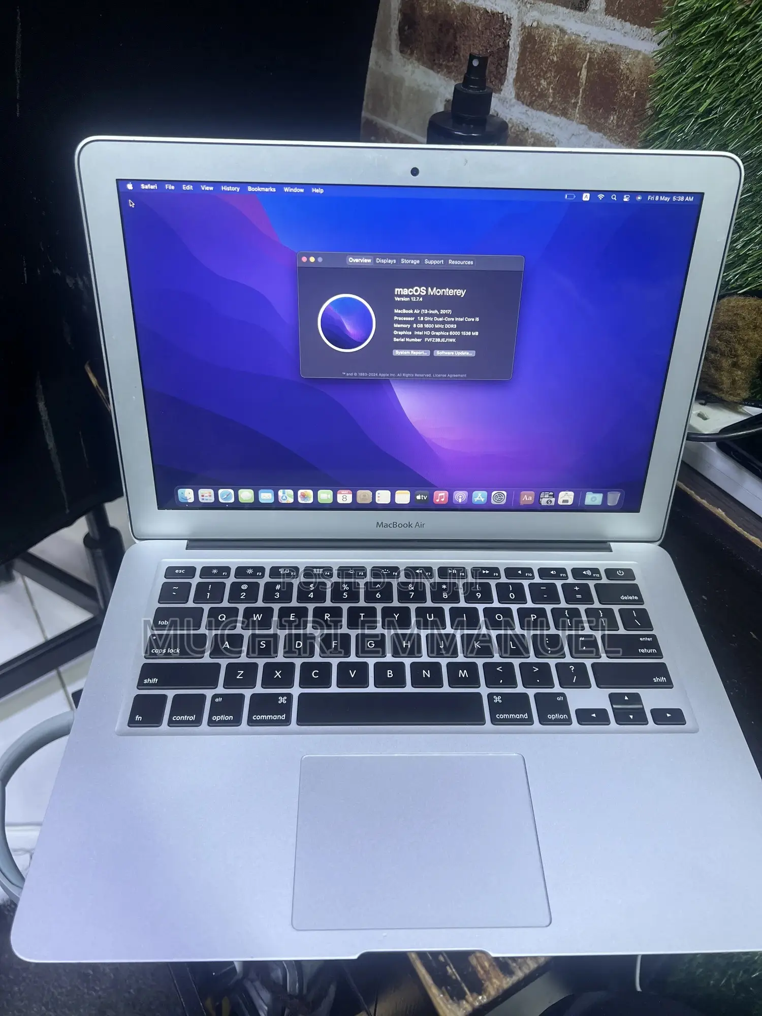 Laptop Apple MacBook Air 2017 8GB Intel Core i5 SSD 128GB