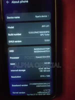 Huawei Nova 7i 128 GB Blue