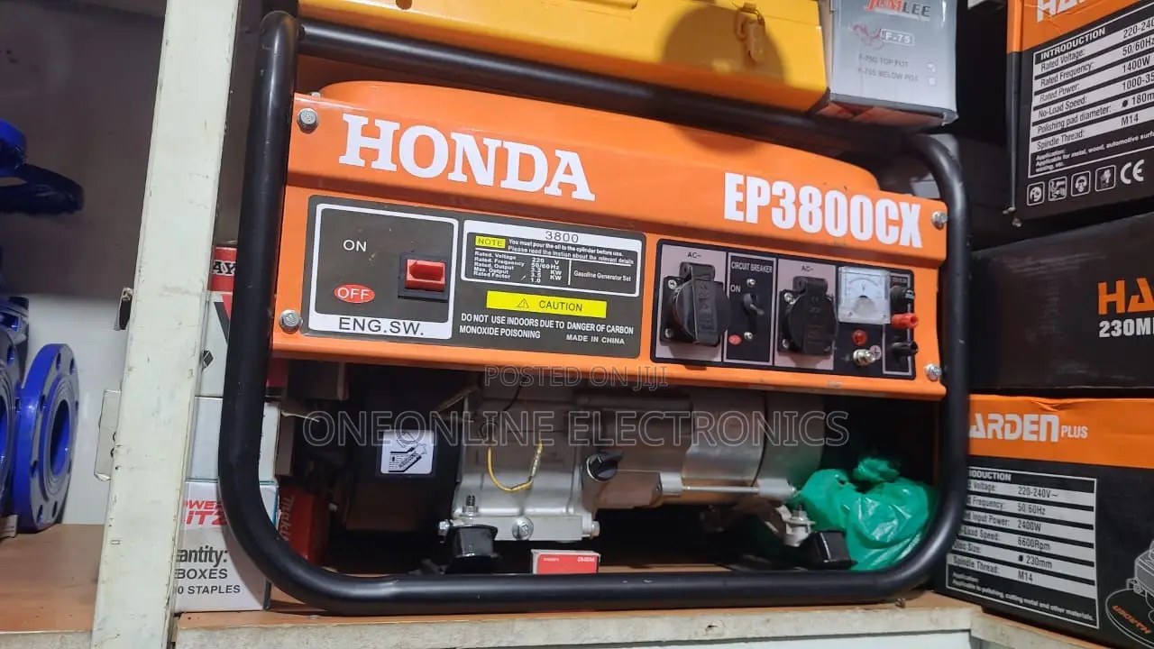 Honda Ep3800cx Gasoline Generator With a 4kva Output Capacity.