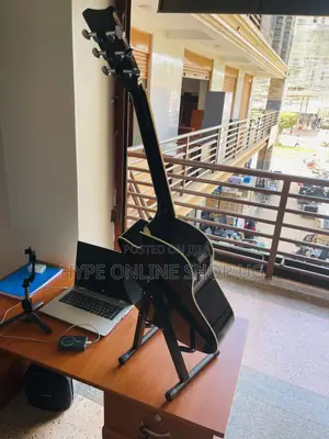 Sweet Melodys Black Powered Yamaha Acoustic Guitar