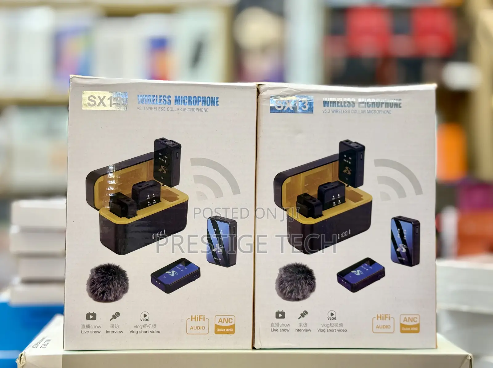 Sx13 4in1 Wireless Lavalier Microphone Comes With 4 Microphone