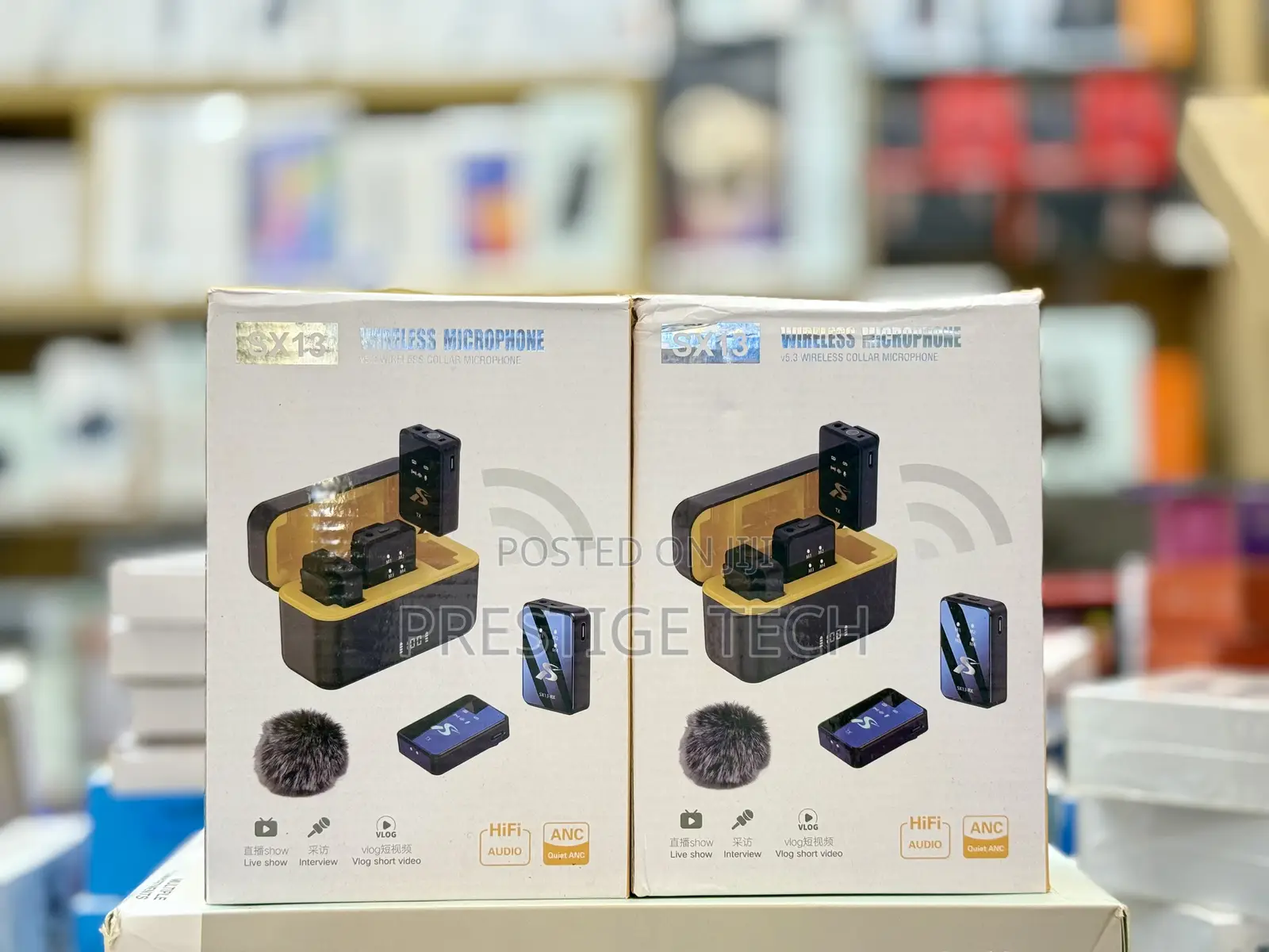 Sx13 4in1 Wireless Lavalier Microphone Comes With 4 Microphone