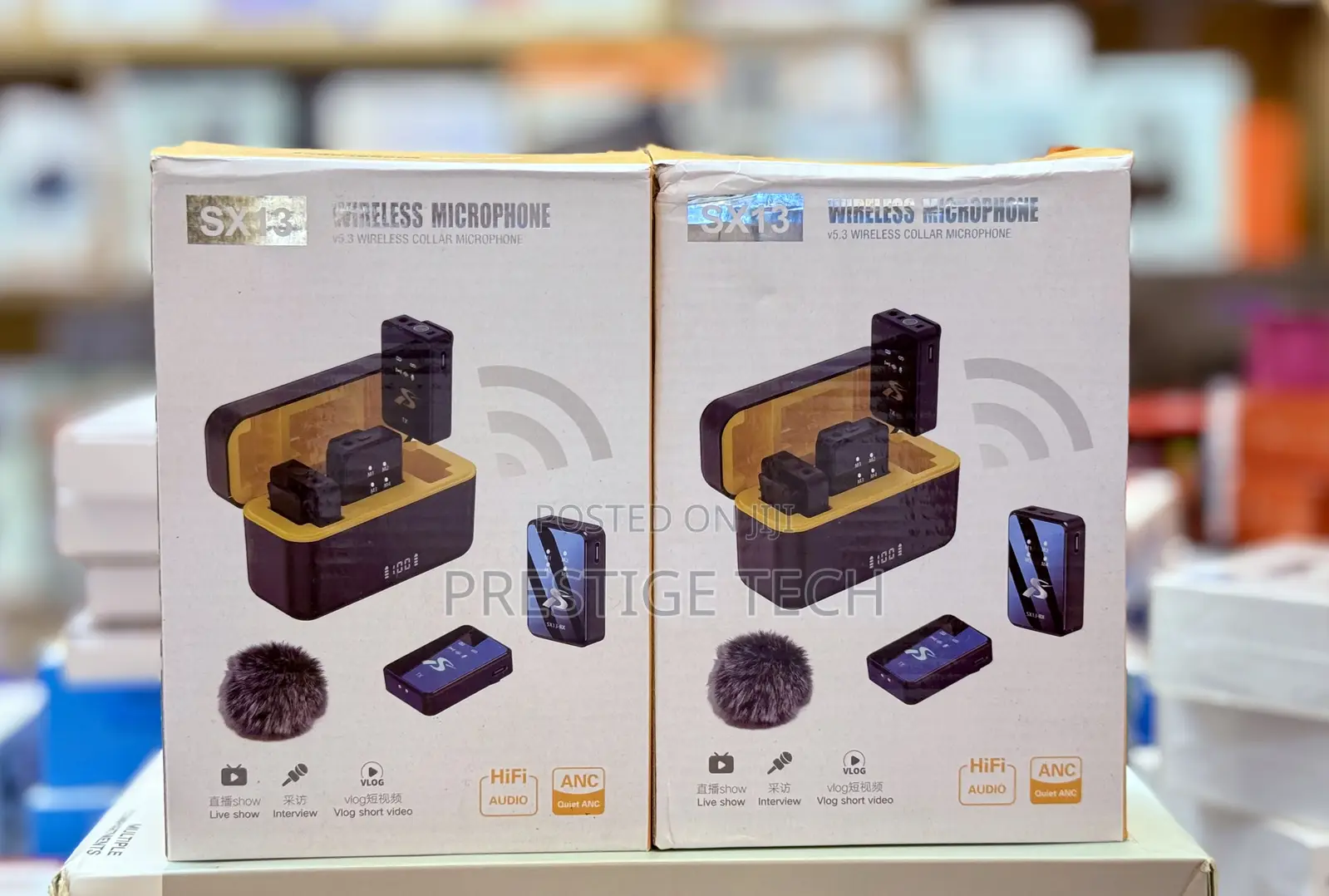 Sx13 4in1 Wireless Lavalier Microphone Comes With 4 Microphone