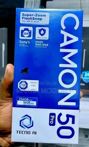 New Tecno Camon 50 Pro 256 GB Blue