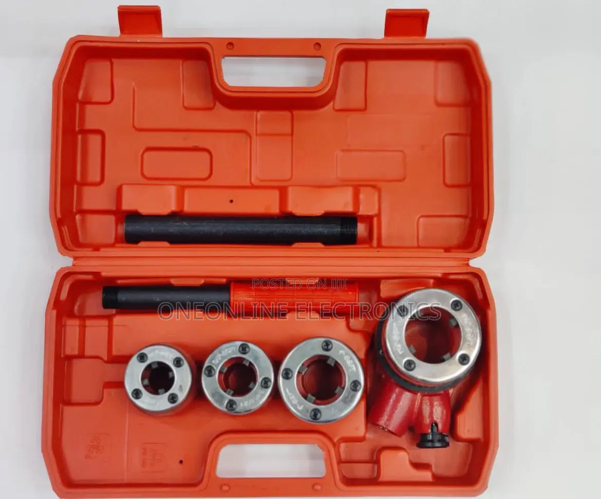 Vorel 55820 Pipe Threader Set for Creating Threads on Metal Pipes.