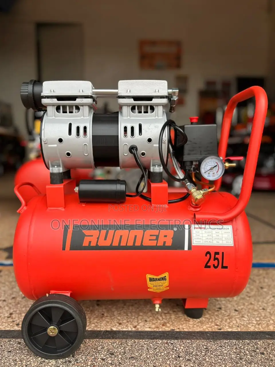 Runner 25l Silent Electric Air Compressor
