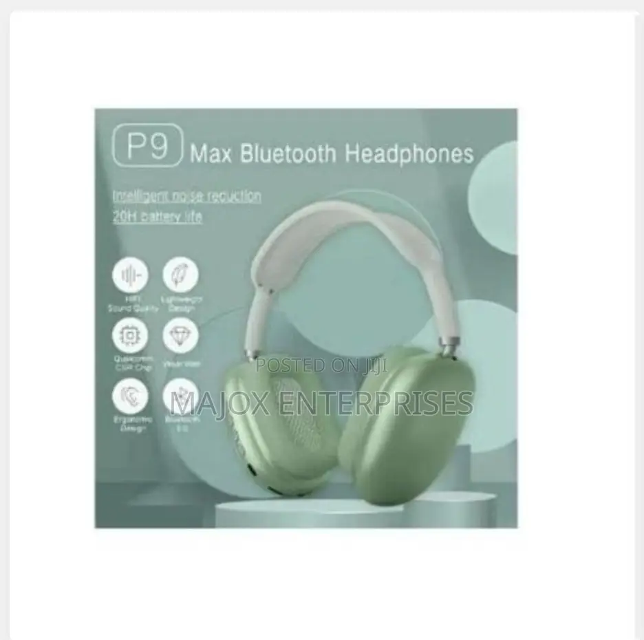 P9 Wireless Bluetooth Headphones, Hifi Stereo Over Ear Headset With Mi