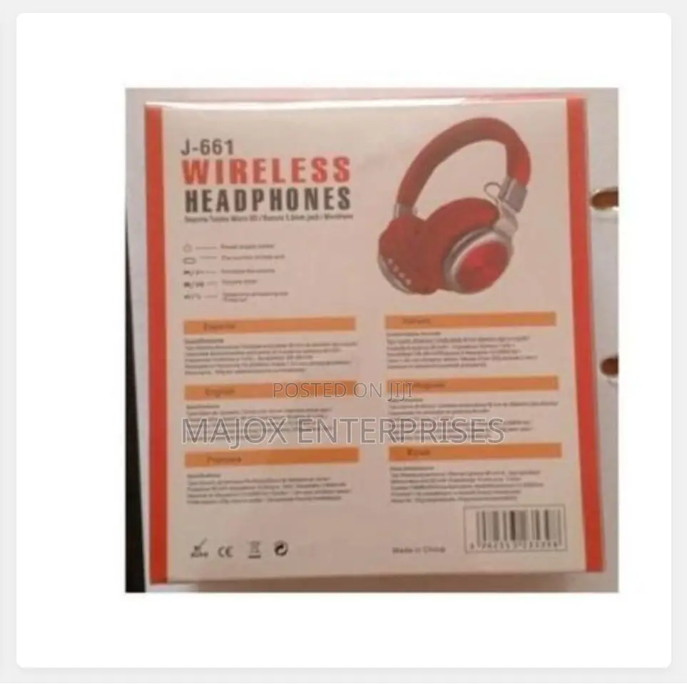 JBL Extra Bass J-661 Wireless on-Ear Headphones, Pure Bass Sound, 57h