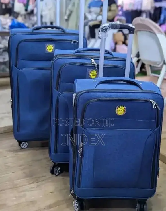 Set of 3 in 1 Fabric Suitcases