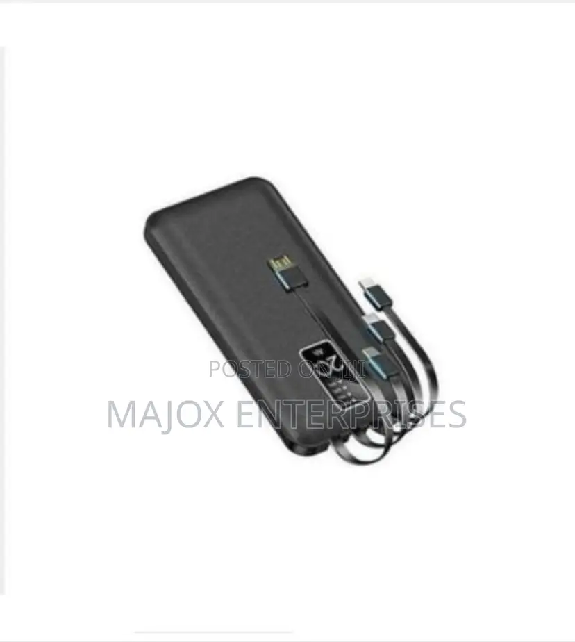 Power Bank 20000mah Ultra High Capacity With Inbuilt Cables (Type-C, M