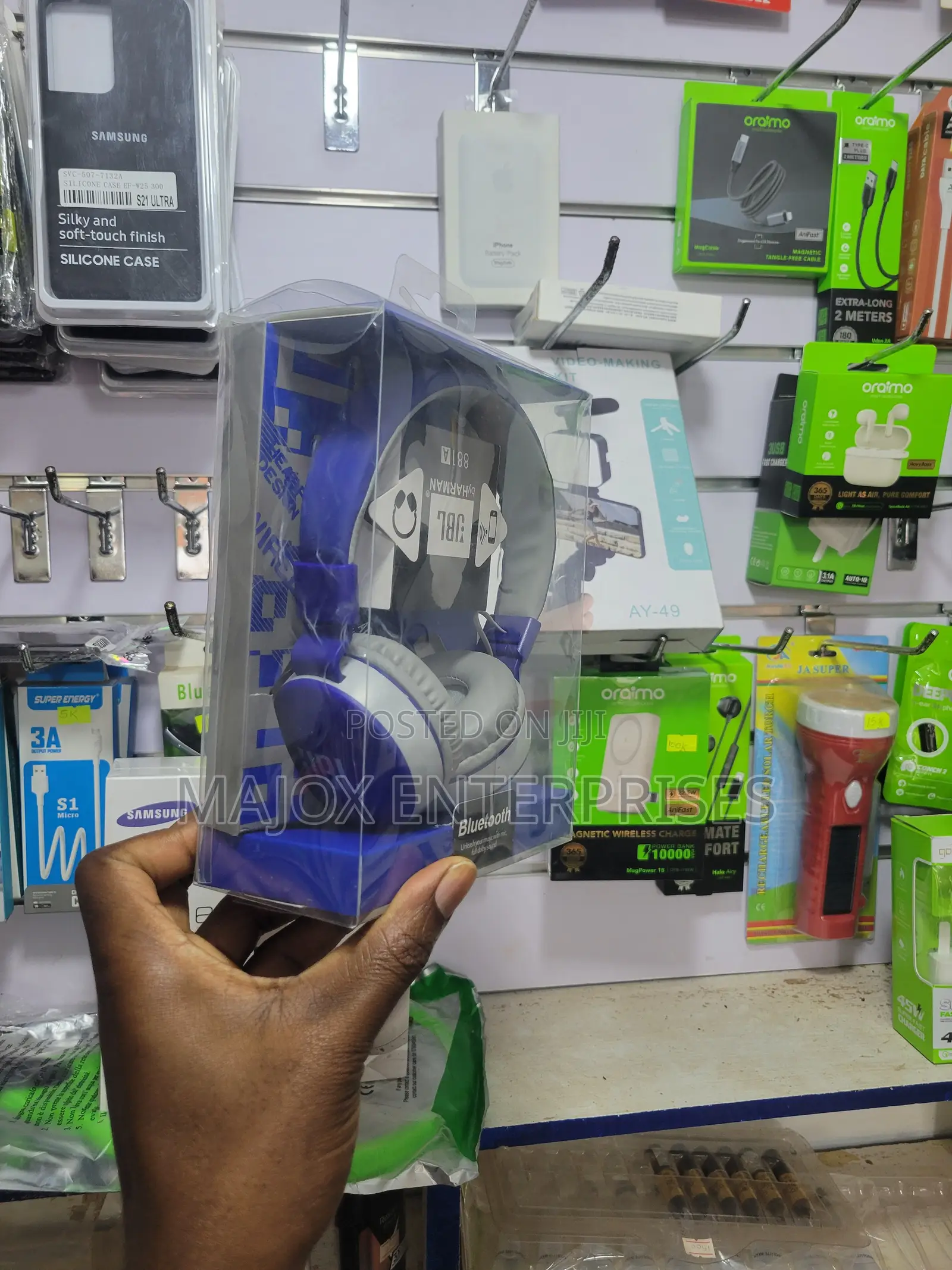 JBL 881a Extra Bass Wireless Bluetooth Headphone - Blue