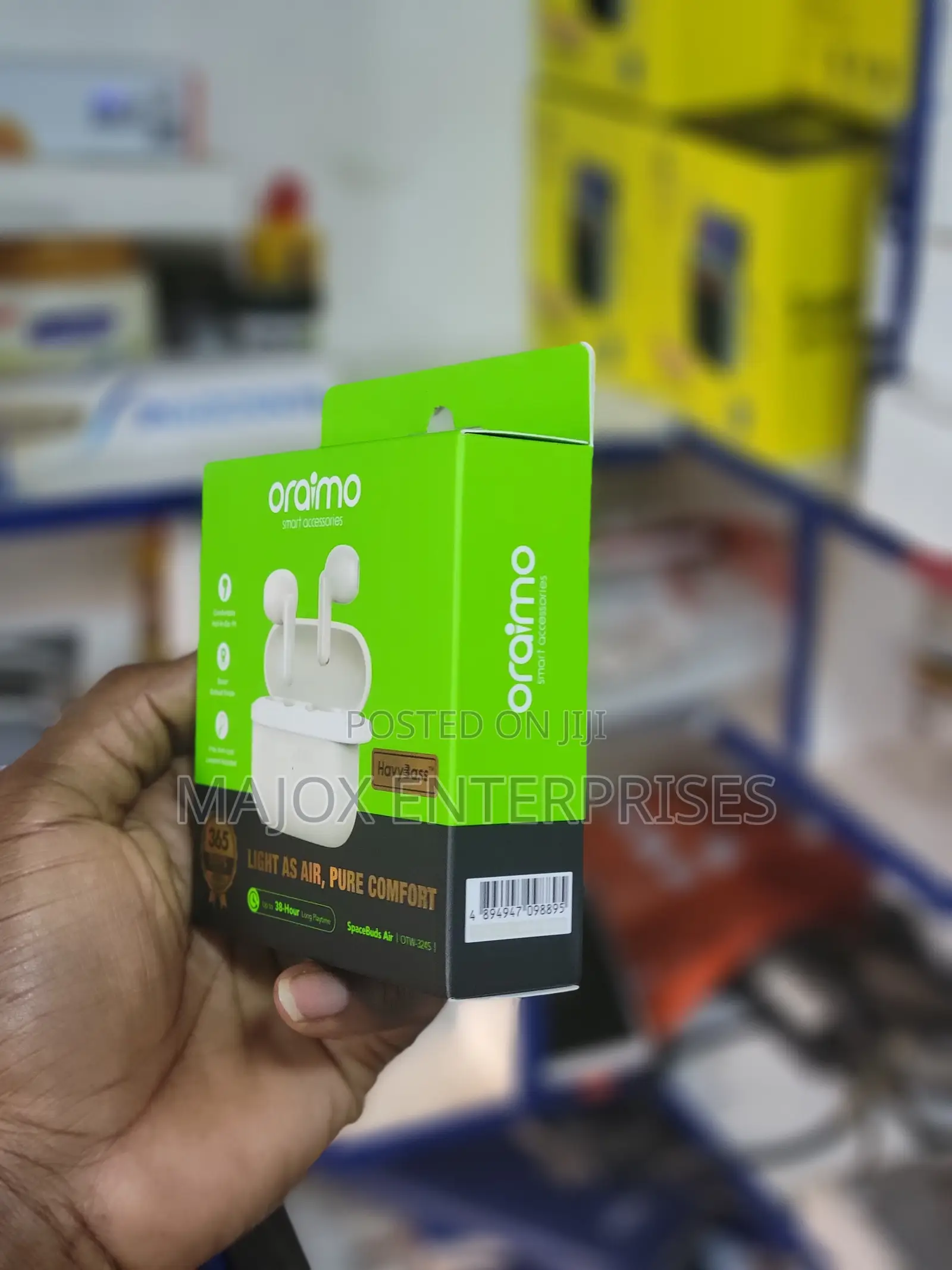 Oraimo Spacebuds Air True Wireless Earbuds 38 Hours Smart Finder - Gol