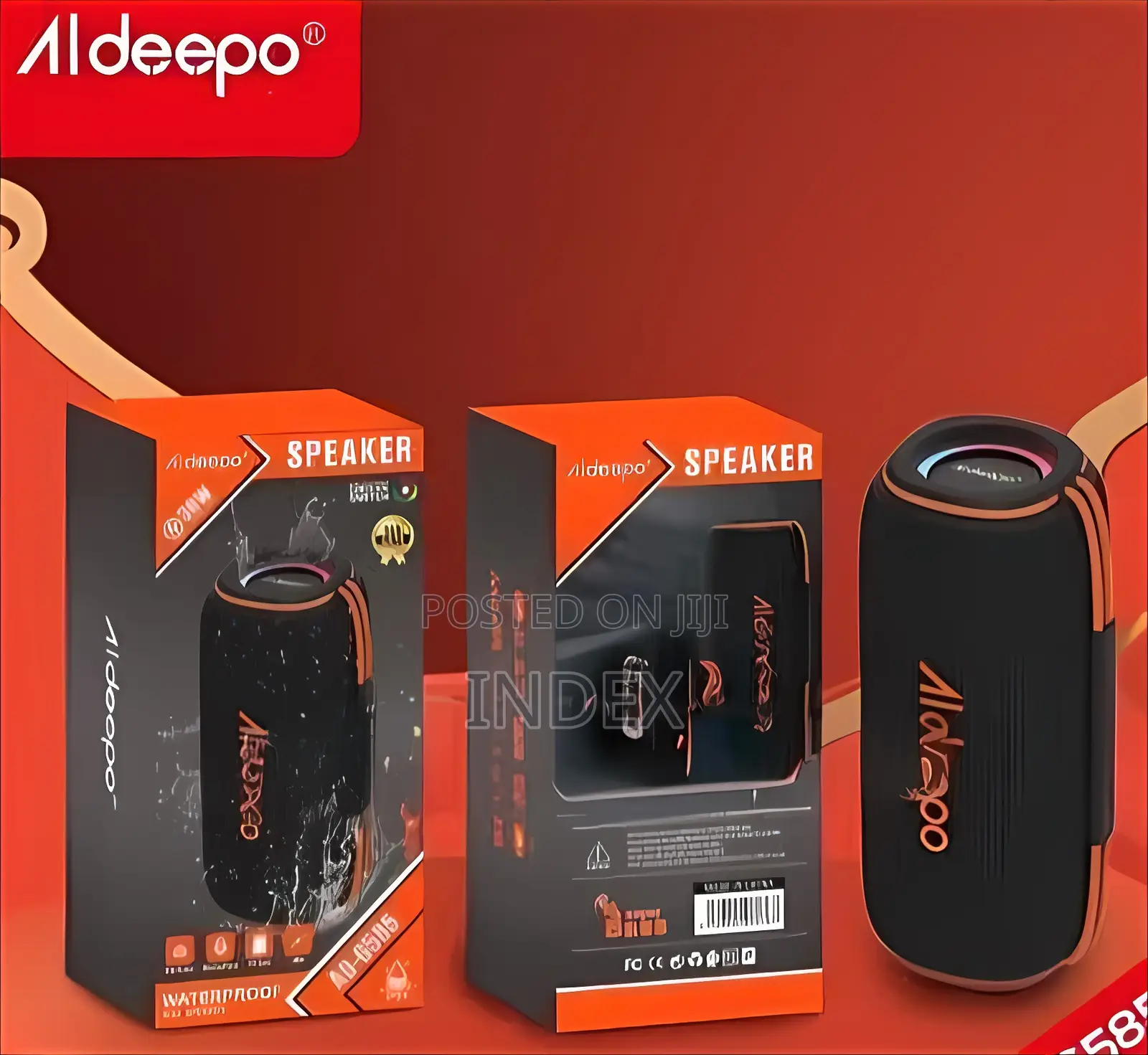 Aldeepo Ad-G585 Portable Bluetooth Speaker 30w Waterproof Black