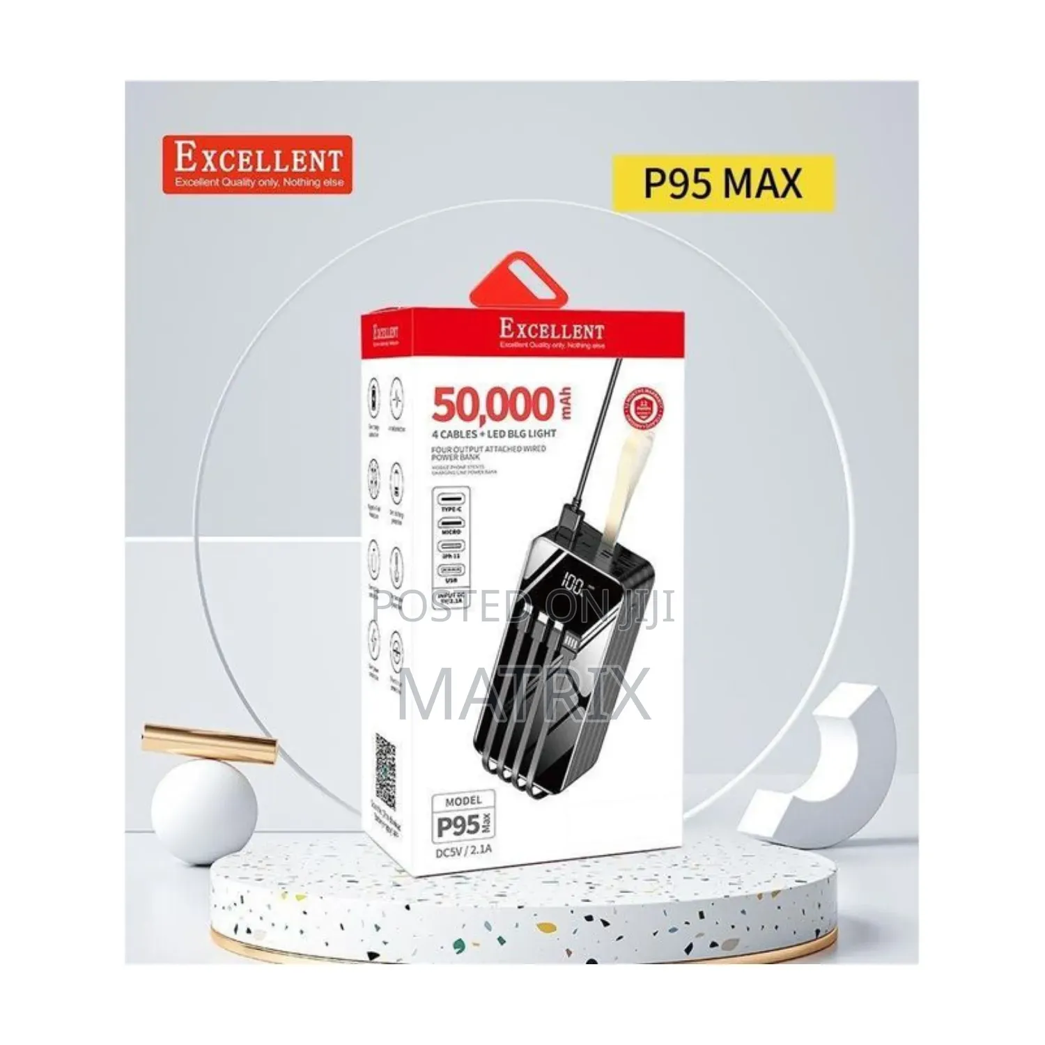 Excellent P95 Max 50,000mah Power Bank