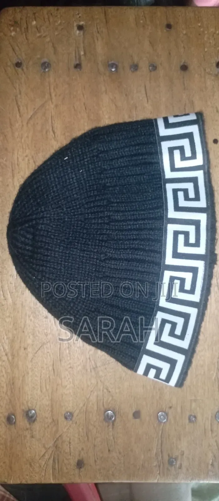 Black Versace Beanie
