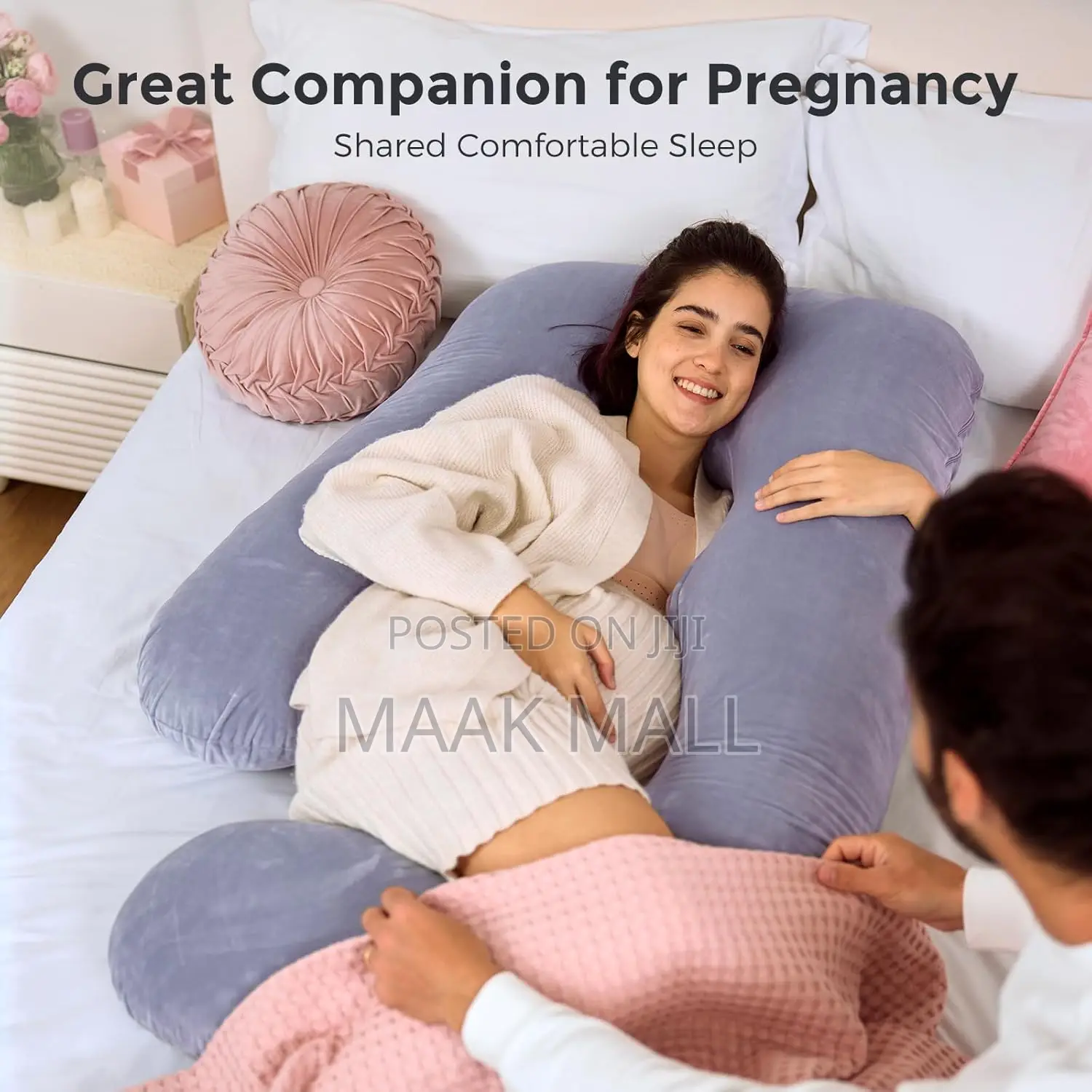 Pregnancy Pillows, U Shaped Full Body Maternity Pillow With Removable