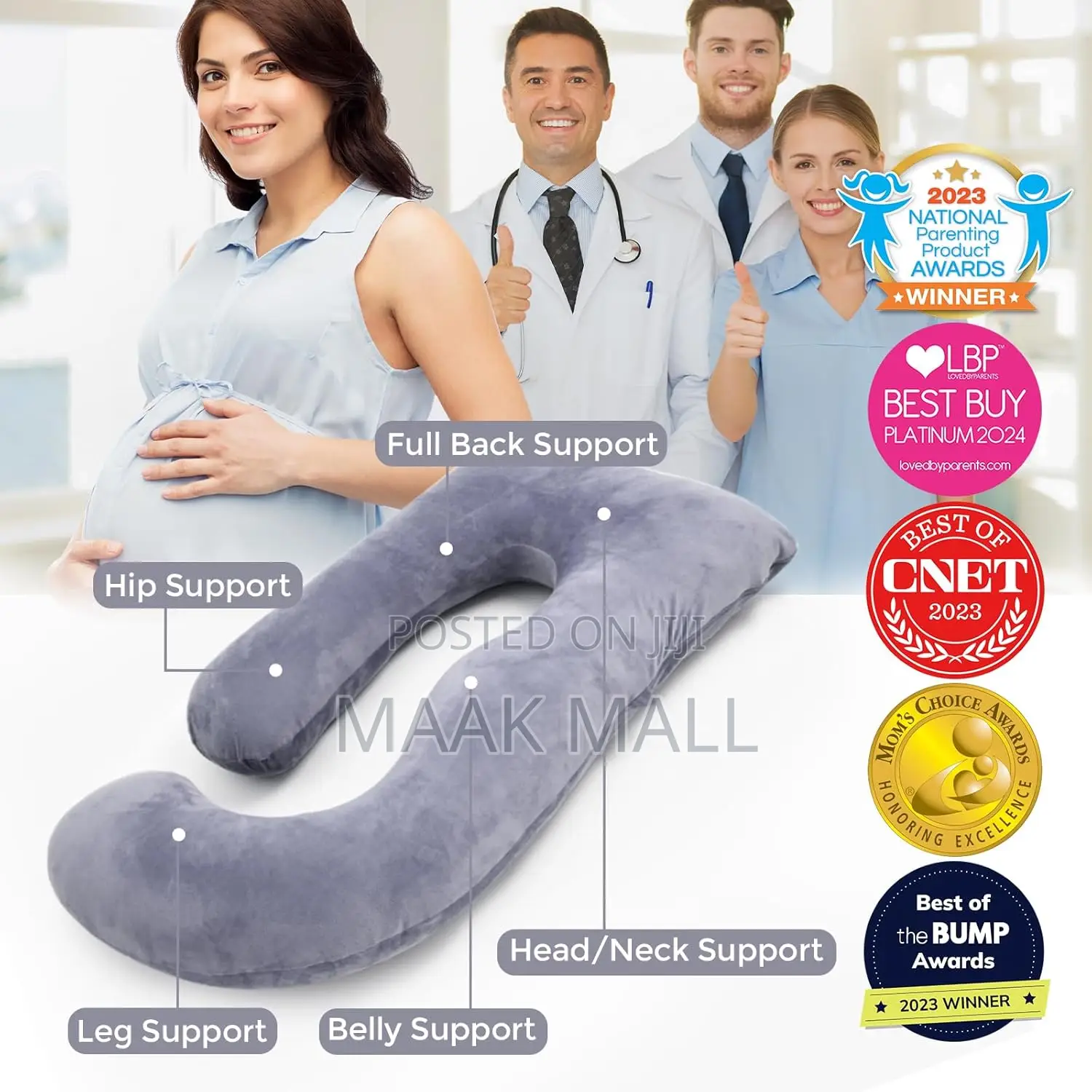 Pregnancy Pillows, U Shaped Full Body Maternity Pillow With Removable