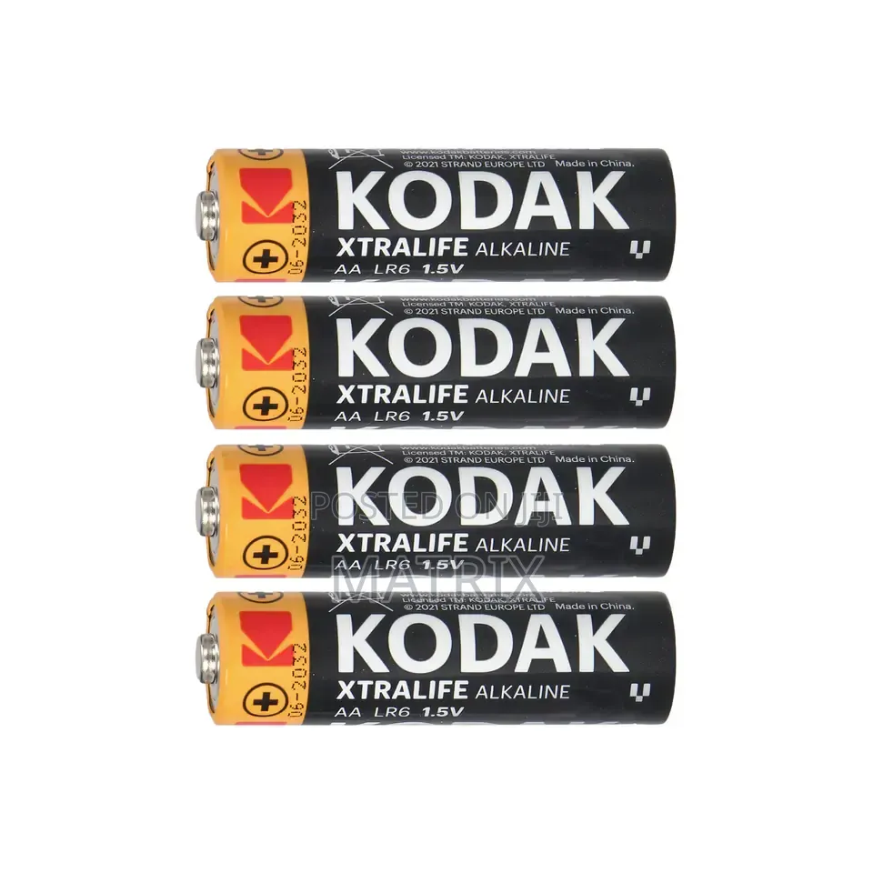 Kodak Xtralife Alkaline Aa Batteries - 12x More Power (Pack of 4)