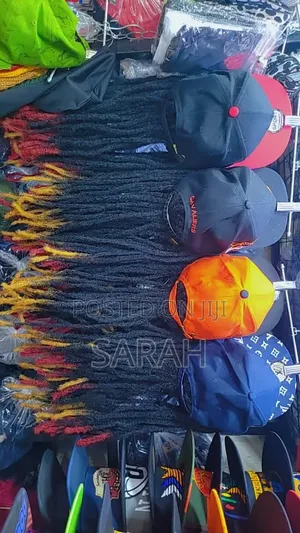 Baseball Cap Wigs and Distressed Knit Beanies