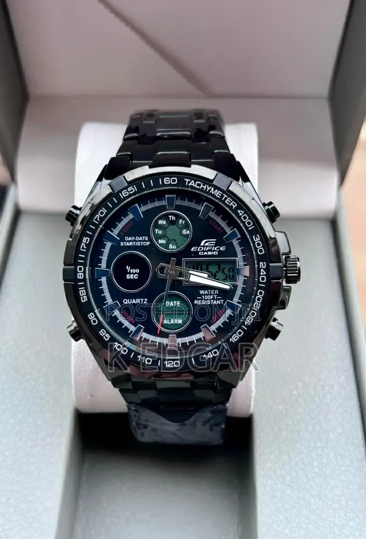 Black Edifice Casio Wrist Watch