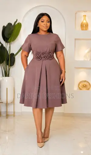 Short-Sleeved Skater Dress