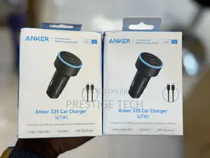 Anker 335 Car Charger 67w With Usb C Cable, 3 Ports