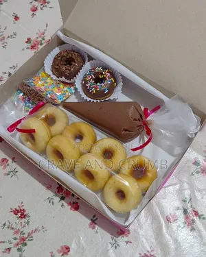 Mini Baked Donuts Dipped in Chocolate