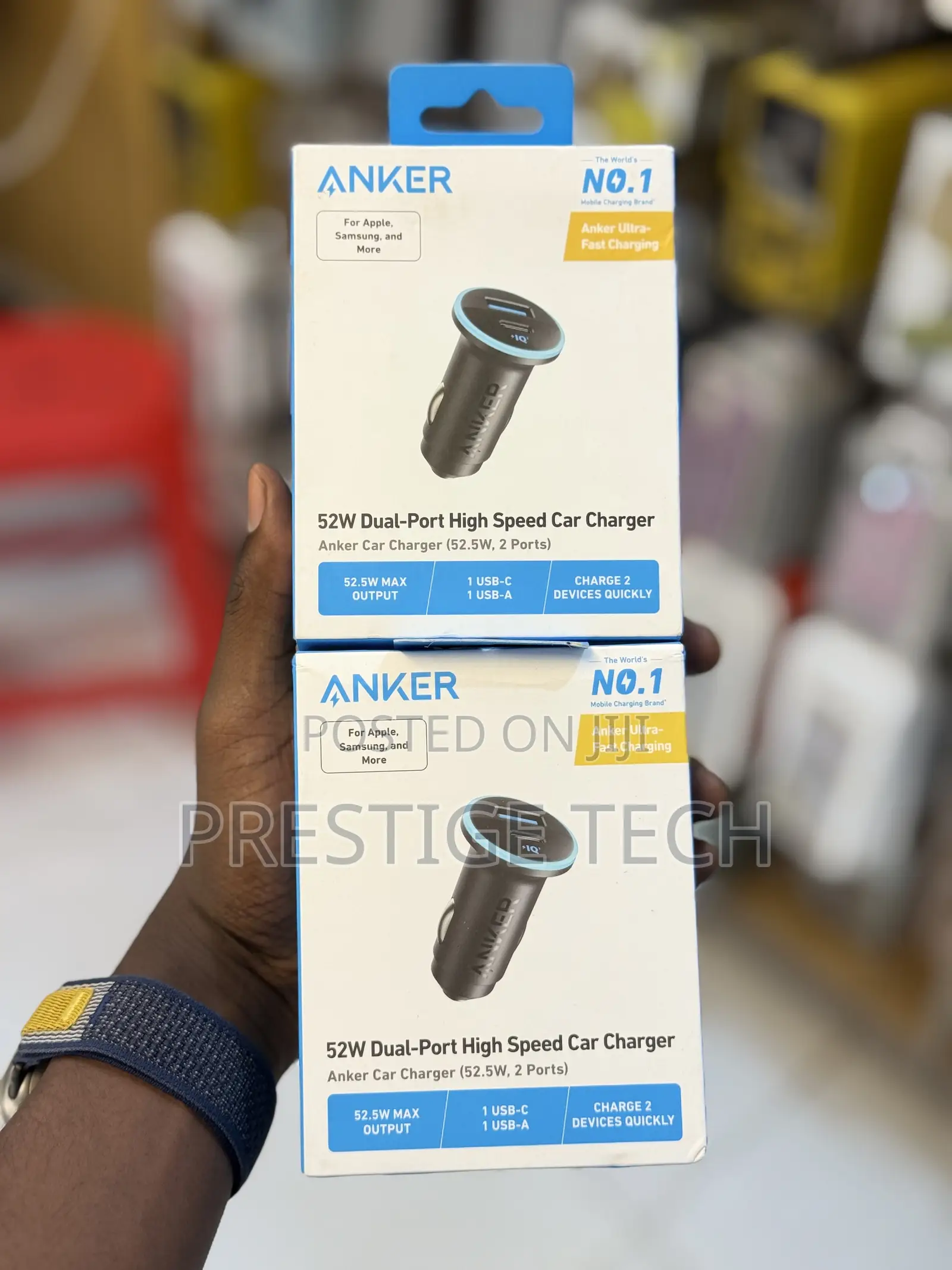 Anker 323 Car Charger 52.5w, Cigarette Lighter Charger