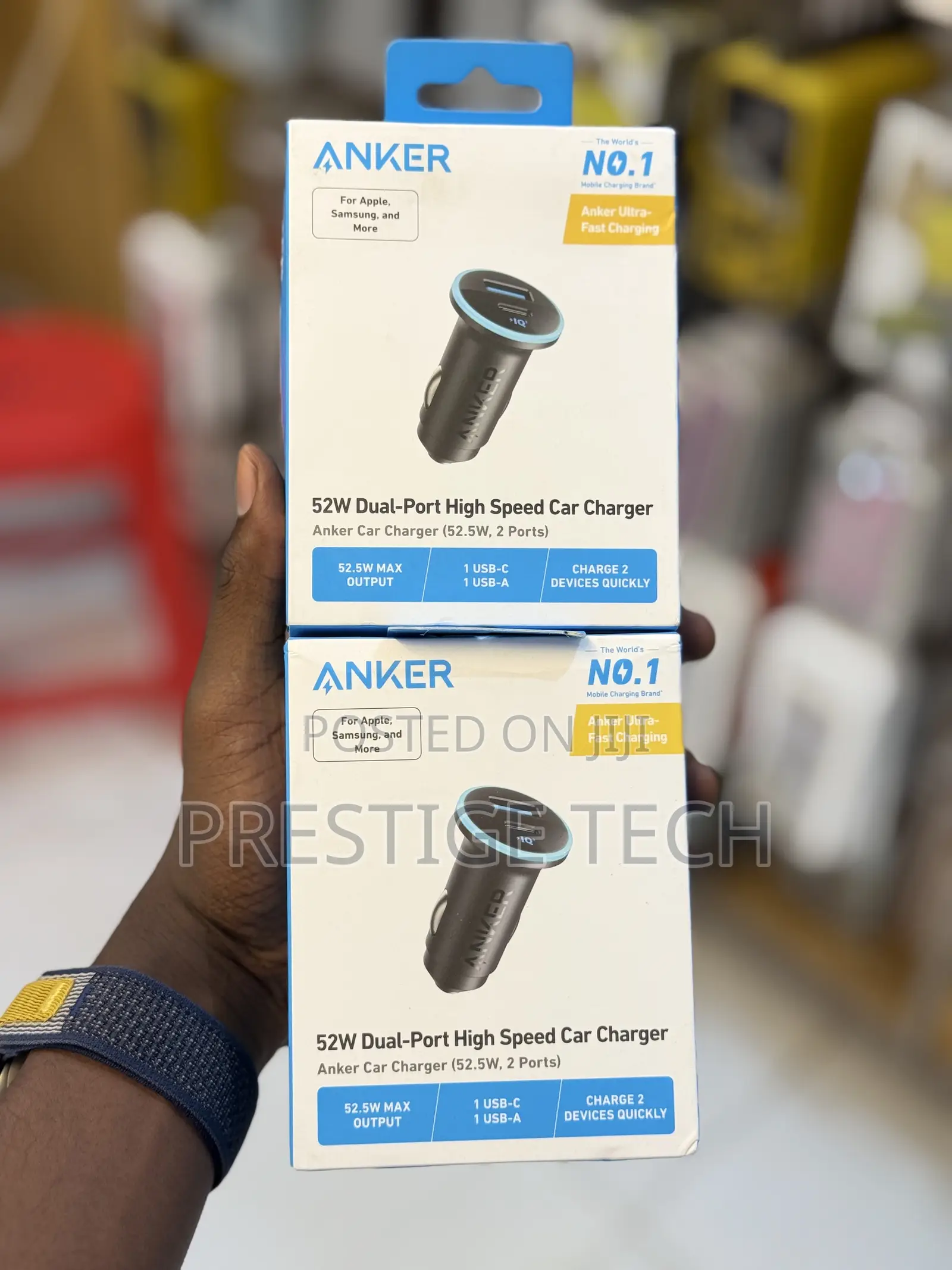 Anker 323 Car Charger 52.5w, Cigarette Lighter Charger