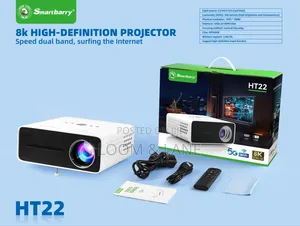 Smartberry Ht22 Ultra Hd Smart Android Projector With 5g Wifi.