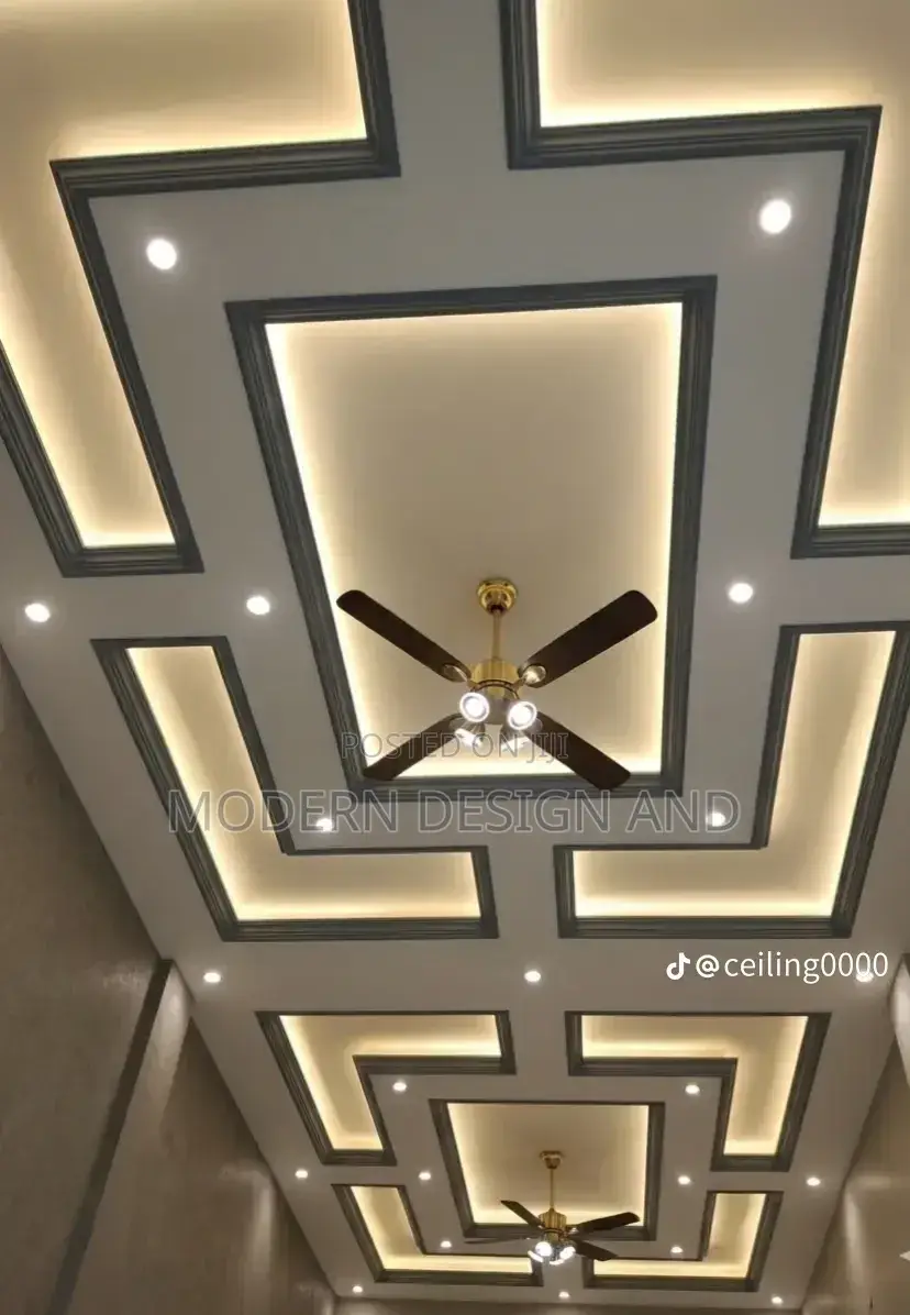 Gypsum Ceiling Designed in Office Bugolobi