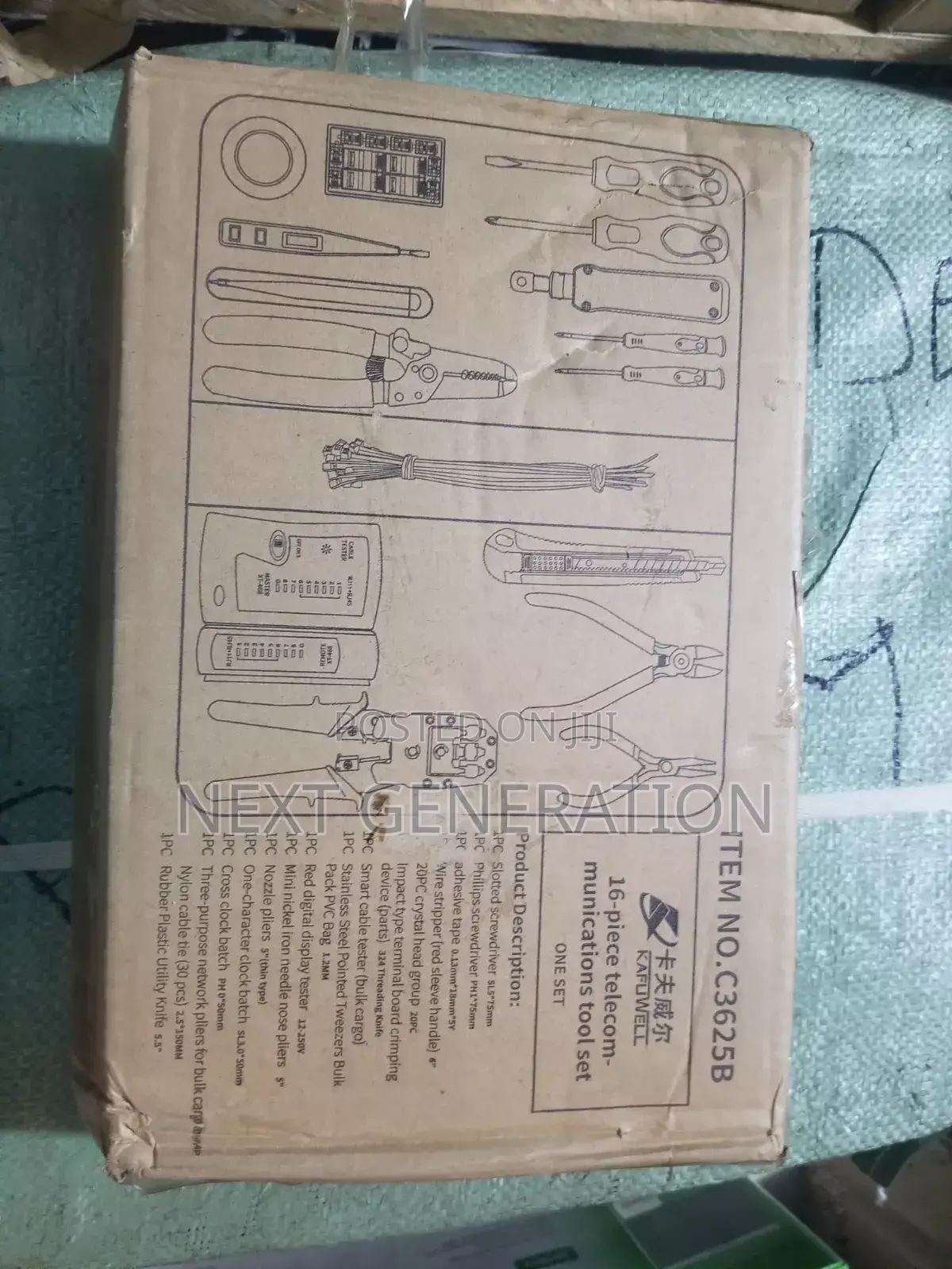 Kafuwel 16pc Toolkit (C3625b)