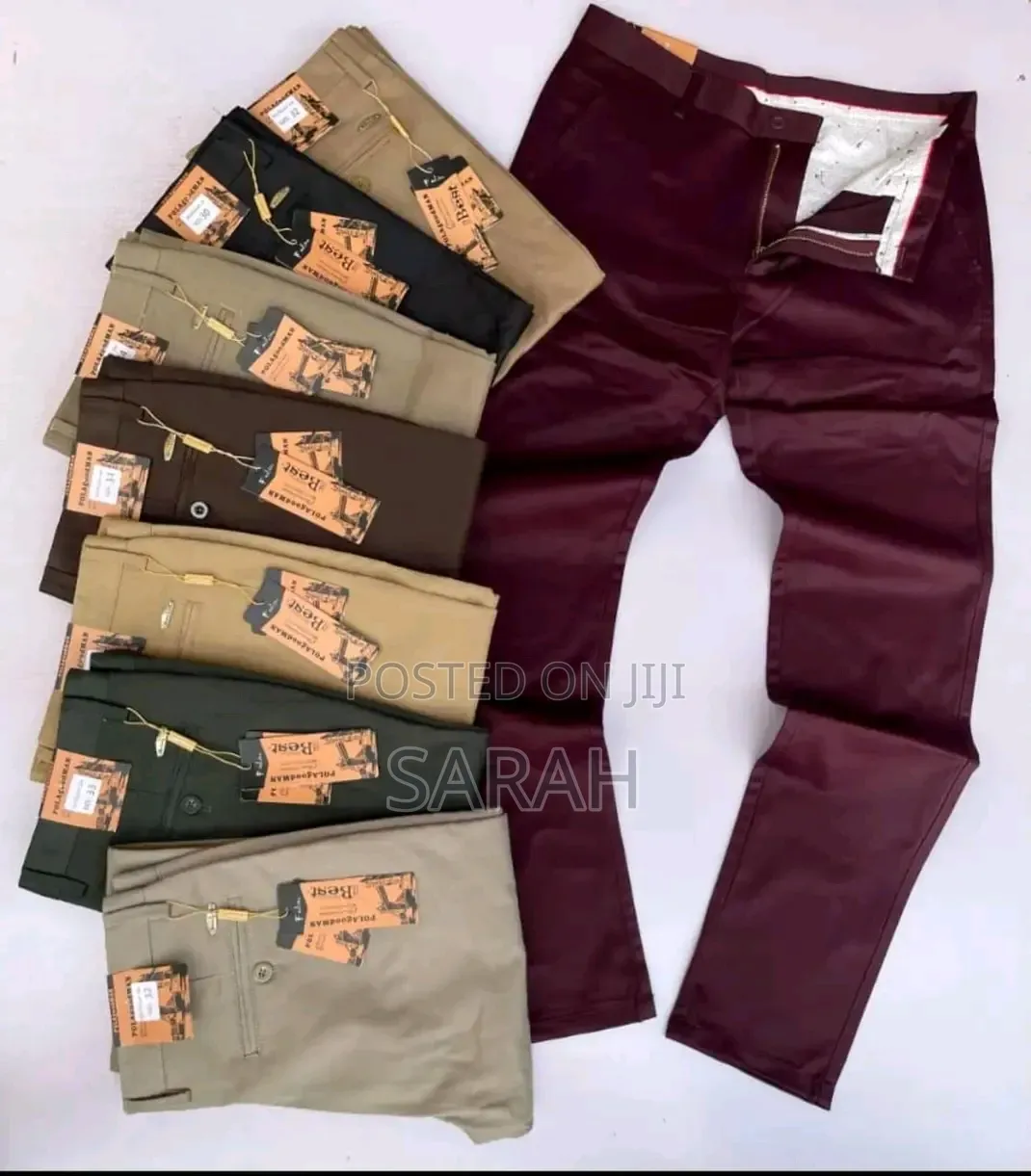 Men's Stretcher Khaki Trousers