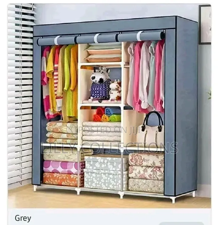 Three Column Metallic Wardrobe