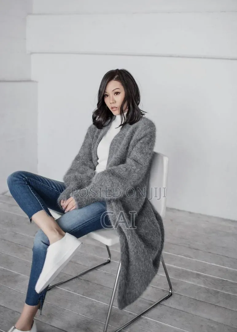 Women's Open-Front Long Cable Knit Cardigans