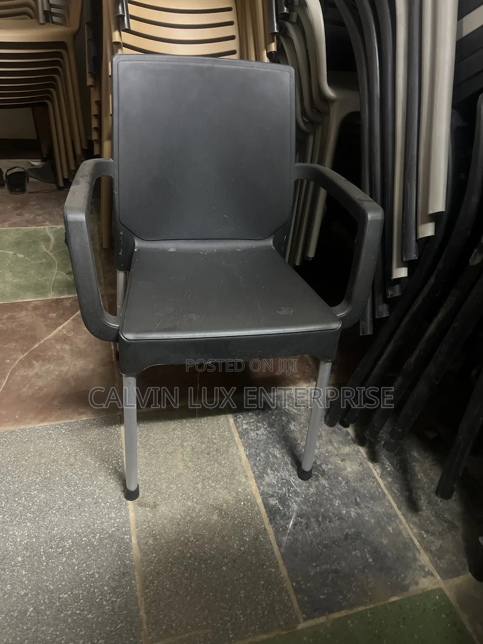 Plastic Chair With Stainless Legs