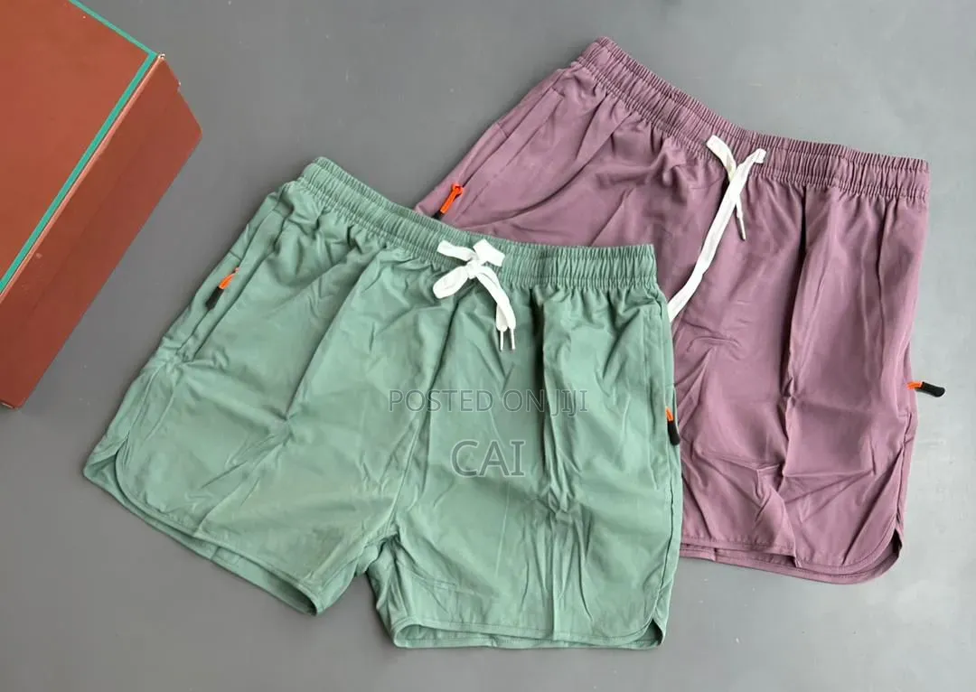 Colorful Quick-Dry Drawstring Athletic Shorts