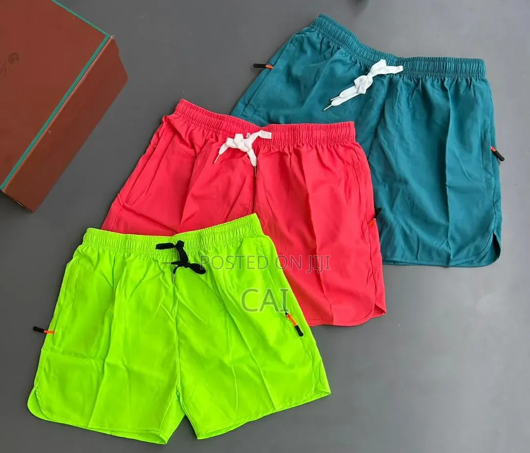 Colorful Quick-Dry Drawstring Athletic Shorts