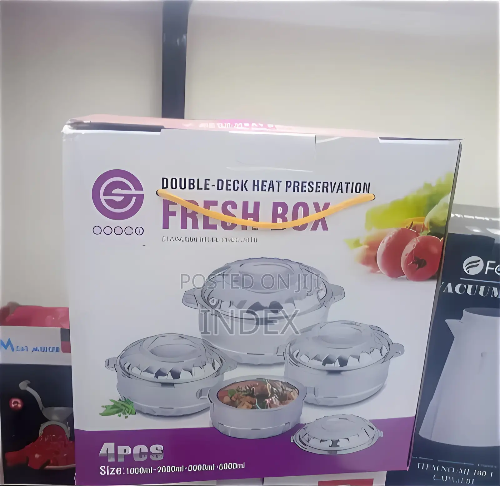 Gogco 4-Piece Double-Deck Heat Preservation Fresh Box Set.