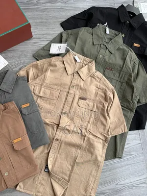 Men's Safari Short-Sleeve Cargo Shirts