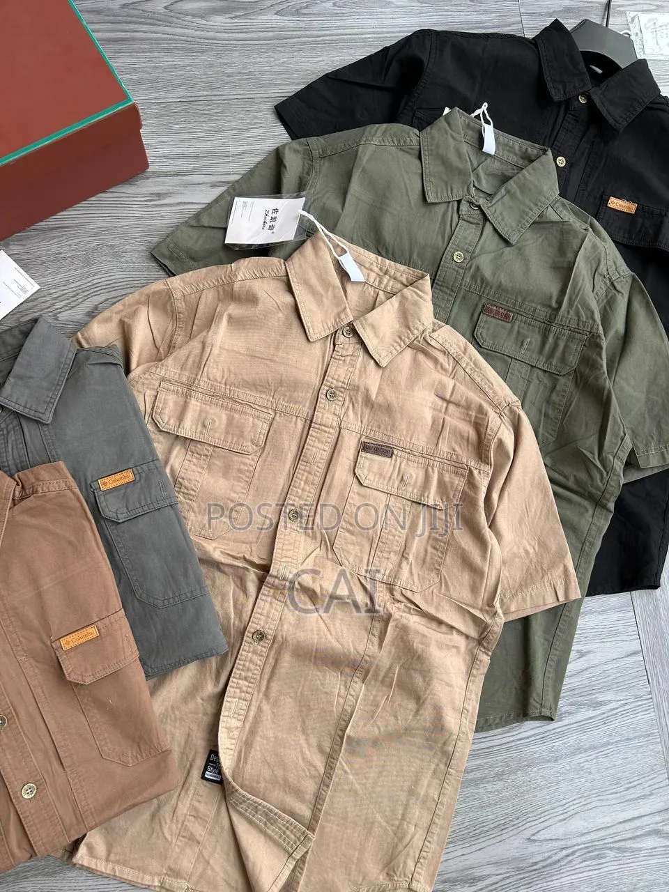 Men's Safari Short-Sleeve Cargo Shirts