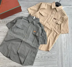 Men's Safari Short-Sleeve Cargo Shirts