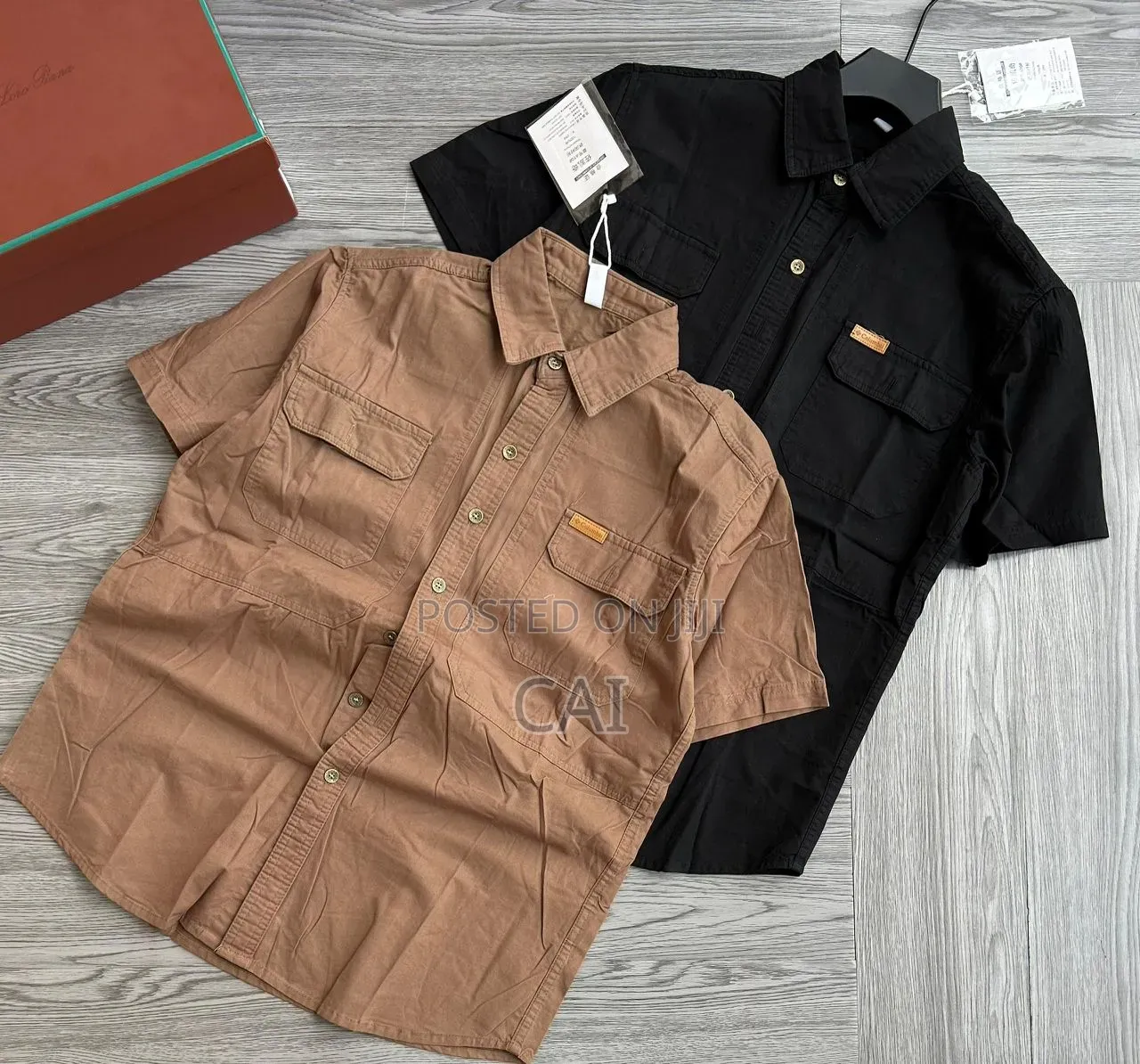 Men's Safari Short-Sleeve Cargo Shirts